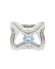 Gelin Abaci Sapphire and Diamond Inside Outside Cuff Ring